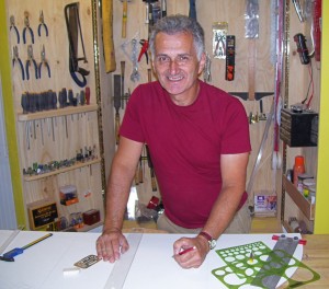 Larry in his shop